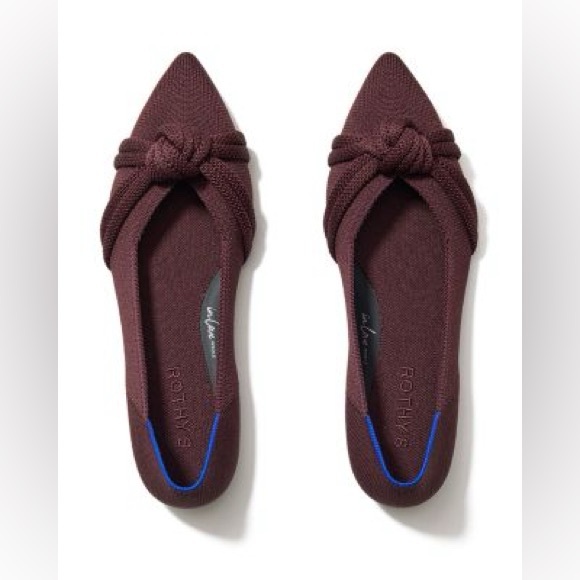 Rothy's The Knot Point II Flats brown 7.5 NWOT - Picture 1 of 13